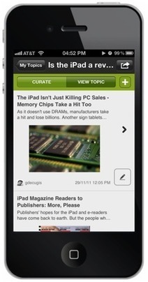 Scoop.it packs its blog-style Web curation tools into a new iPhone app | Curate your Learning | Scoop.it