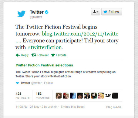 Flash fiction: Using Twitter for storytelling | Transmedia: Storytelling for the Digital Age | Scoop.it