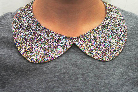 Complete Your Holiday Look With This DIY Glitter Collar | Mes coups de coeur de la semaine | Scoop.it