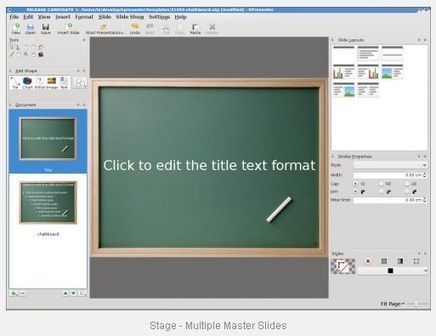 Software  Presentations on Stage   Free Software For Creating Flexible Presentations   Calligra