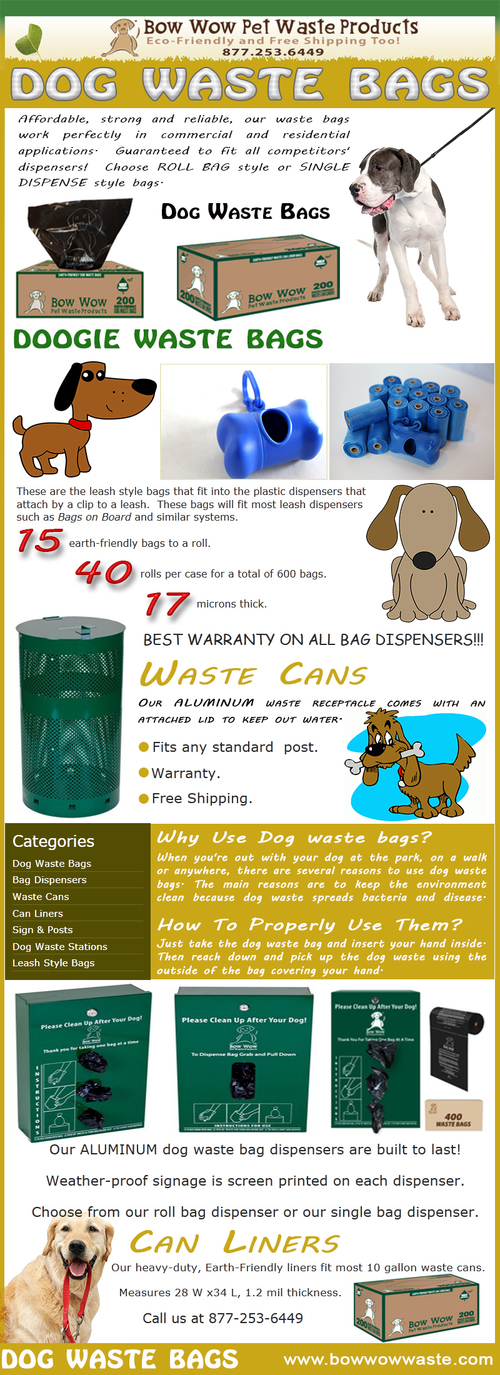 Dog Waste Bags • Dog Waste Bags