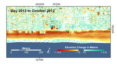 Pre- and Post-Storm 3D Lidar Topography | Geography Education | Scoop.it