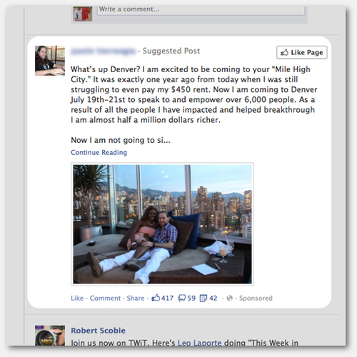 The Problem with Facebook News Feed Ads: This Guy The Problem with Facebook News Feed Ads: This Guy