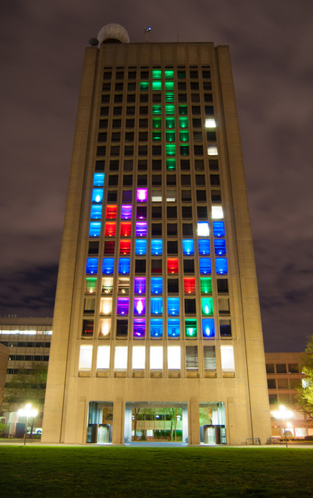 Hackers turn MIT building into giant Tetris game | L'impresa "mobile" | Scoop.it