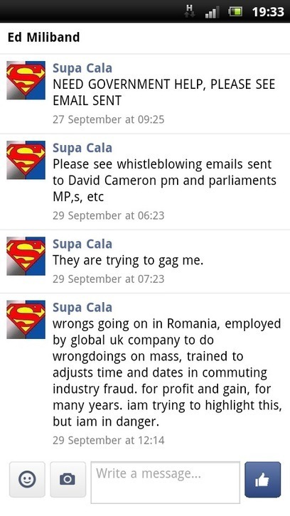 DISCLOSURE MADE TO ED MILLIBAND MP, TWITTER, FACEBOOK, EMAILS. | SUPACALA1, INDUSTRIAL FRAUD WHISTLE-BLOWER | Scoop.it