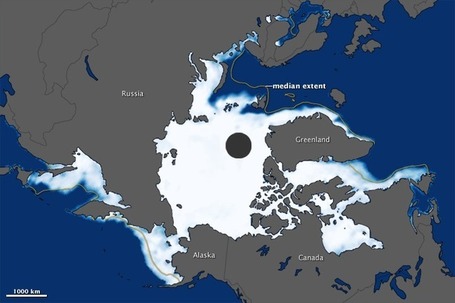 Arctic Sea Ice Maximum 2012 : Image of the Day | Climat et m&eacute;t&eacute;o | Scoop.it