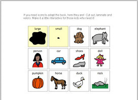 Larger and Smaller--free printable book | Speech Language Pathology | Scoop.it