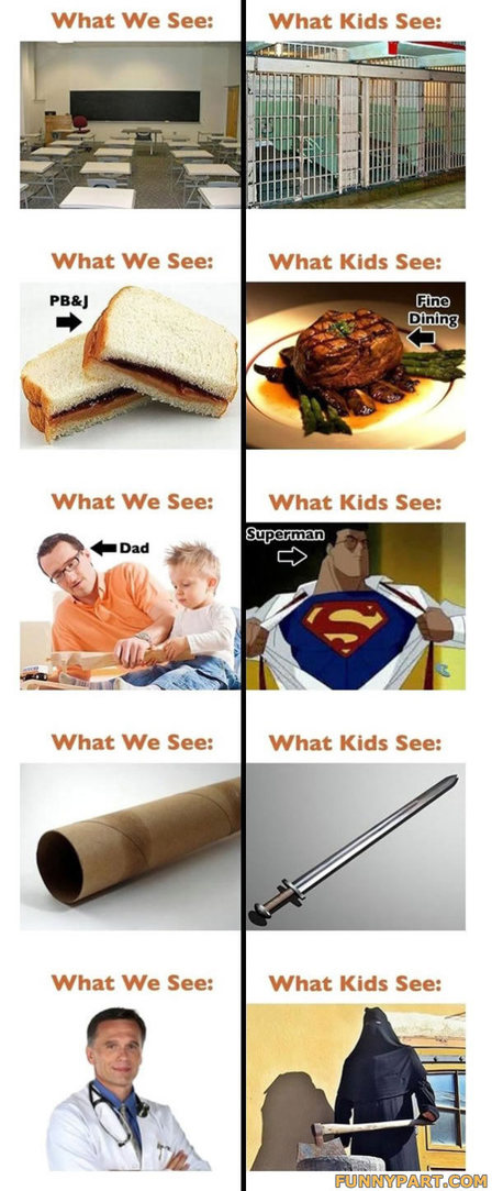 funny stories for kids. What Kids See Funny Picture