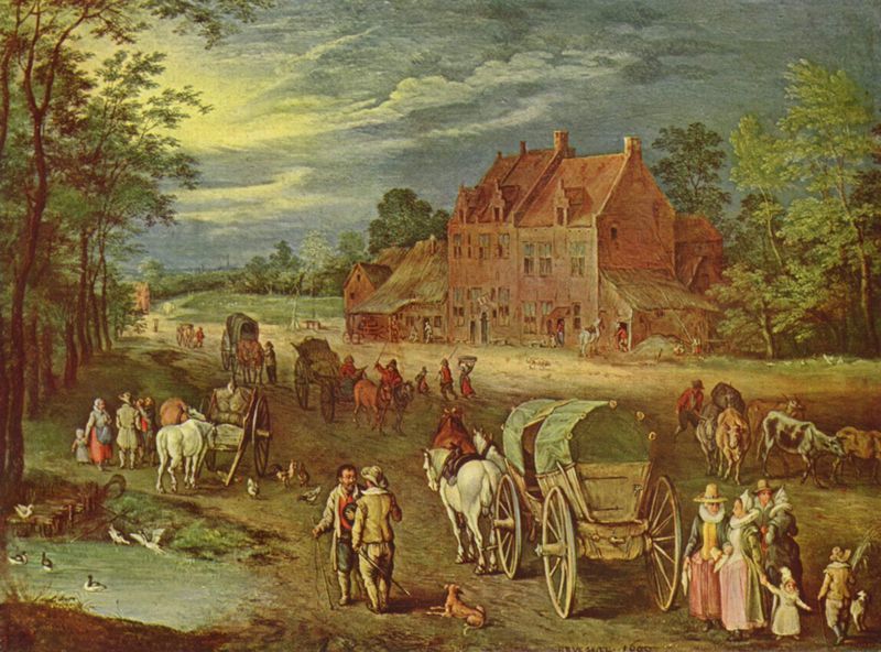 Vervoer in de Middeleeuwen over land Kunst e...