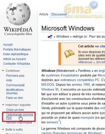Comment convertir un article de Wikipedia en fichier PDF ? | IT (Systems, Networks, Security) | Scoop.it