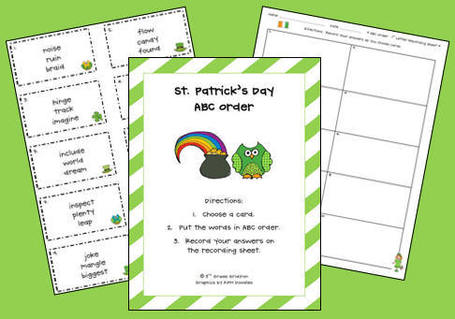 St. Patty's Day - ABC Order | Seasonal Freebies for Teachers | Scoop.it