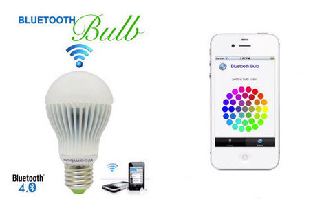 Bluetooth Bulb lets you switch on, time, dim and color your lighting from your phone (video) | FrankTechConnect | Tech & Connection | Scoop.it