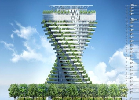 Agora Tower, Taipei: A Twisting Skyscraper Wrapped With Vertical Gardens | Sustain Our Earth | Scoop.it