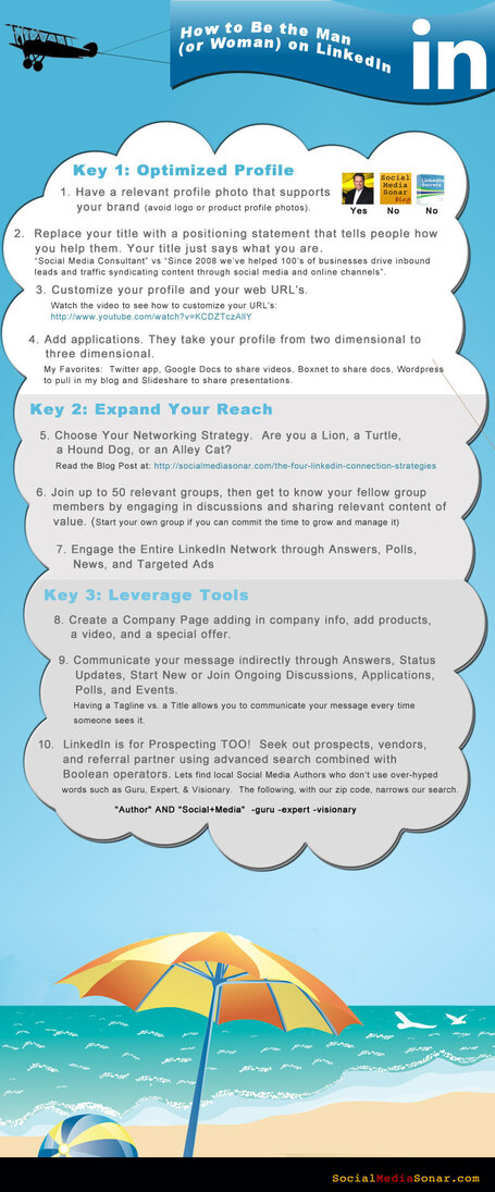 How to be the Man (Woman) on LinkedIn [INFOGRAPHIC] | Awesome Infographics | Scoop.it