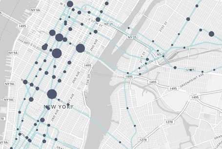 Visualizing the New York Subway System's 'Data Exhaust' | visual data | Scoop.it
