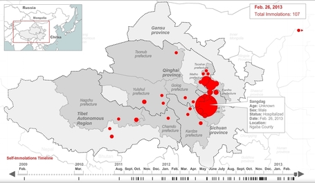 Tibetan Self-Immolations. Time Line by RFA | "Asian Spring" | Scoop.it