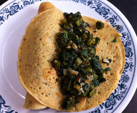Chickpea Nomelettes with Kale | Healthy Whole Foods | Scoop.it