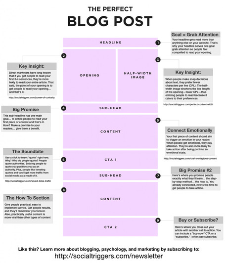 How to Write the Perfect Blog Post [INFOGRAPHIC] | TEFL & Ed Tech | Scoop.it