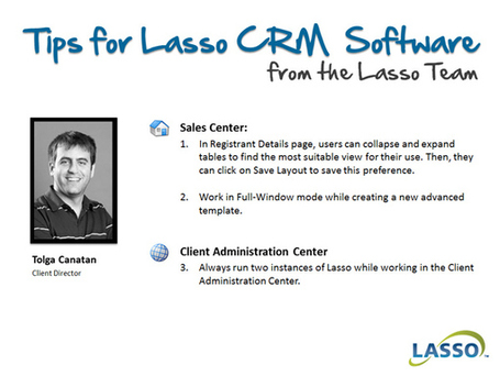 Tips for Lasso CRM Software from Team Lasso | Lasso CRM | Home Builder Software | Scoop.it