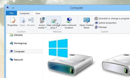 How To Map SkyDrive Folder As Network Drive In Windows 8 And RT | formation 2.0 | Scoop.it