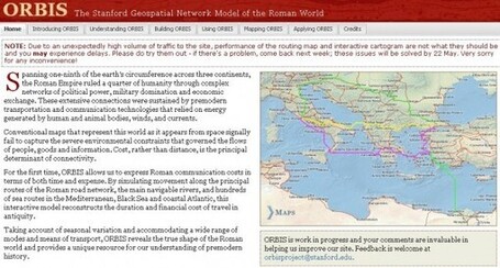 Orbis, el mapa interactivo para descubrir la Roma antigua | Prensa EduKtiva | Scoop.it