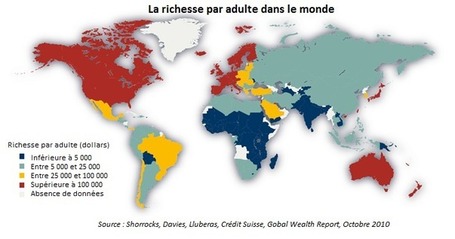 La r&eacute;partition de la richesse dans le monde. Observatoire des in&eacute;galit&eacute;s | Et si on parlait d'argent autrement | Scoop.it