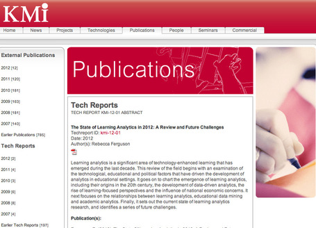 The State of Learning Analytics in 2012: A Review and Future Challenges | A New Society, a new education! | Scoop.it