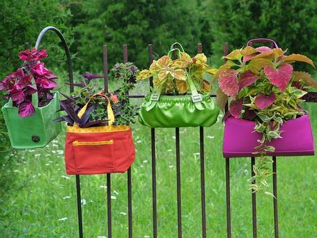 Upcycle your handbags into a hanging garden U...