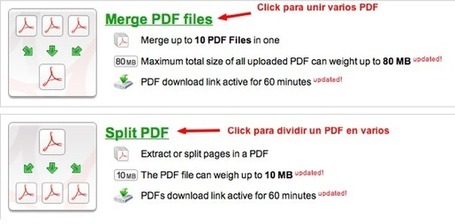 Cómo unir y dividir documentos PDF online.- | Educación, pedagogía, TIC y mas.- | Scoop.it