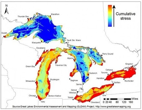 New Great Lakes Map Highlights Environmental Threats and Opportunities | Local Economy in Action | Scoop.it