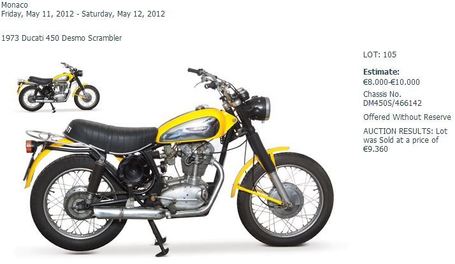 RM AUCTIONS | Monaco Auction Results | Motorcycles | Desmopro News | Scoop.it