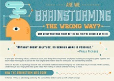 Infographic: Are We Brainstorming the Wrong Way? | visual data | Scoop.it
