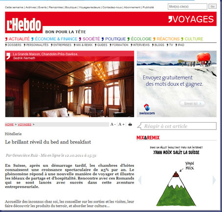 Le brillant r&eacute;veil du bed and breakfast - Jean-Claude MORAND | Le march&eacute; des h&eacute;bergements de loisirs | Scoop.it