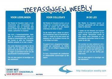 Instructie: Gemakkelijk online met Weebly | Interactief leren | Scoop.it