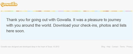 Heliade | Gowalla dies at #SxSW. 3 years old, RIP. | mobile warrior | Scoop.it