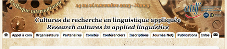 Colloque &laquo; Cultures de recherche en linguistique appliqu&eacute;e &raquo; | TELT | Scoop.it