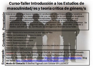 Convocatoria permanente a "Curso Taller te&oacute;rico pr&aacute;tico sobre G&eacute;nero yMasculinidad/es: Invitaci&oacute;n a participar en nueva versi&oacute;n del taller | Cuidando... | Scoop.it