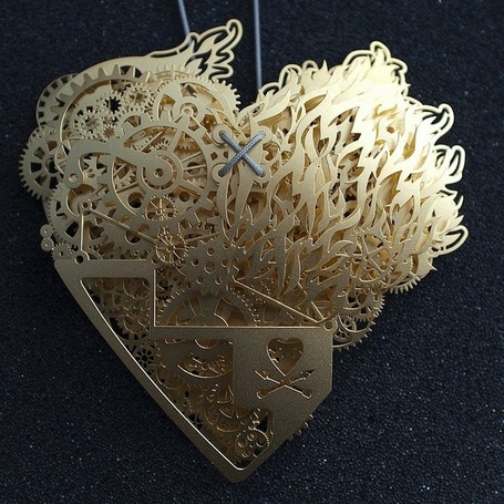 Insanely Detailed Mechanical Heart Paper Sculptures - My Modern Metropolis | Illus Art | Scoop.it