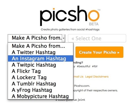 Curate Image Collections from Social Hashtags with Picsho | SM | Scoop.it