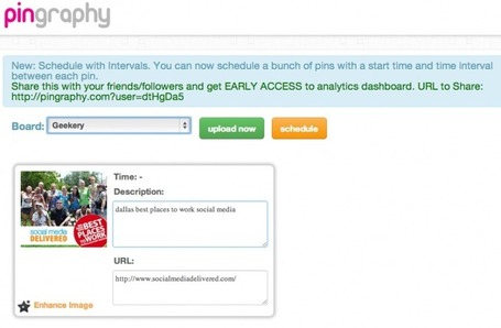 Pingraphy: The Social Media Scheduling Tool for Pinterest | Social Media Delivered | Public Relations & Social Media Insight | Scoop.it