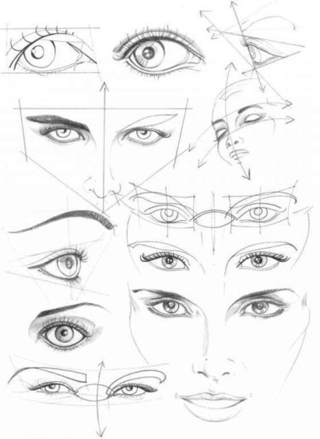 Human Face Drawing Reference Guide | Drawing Re...