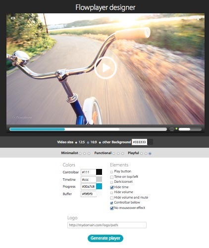 Designer Your Own Custom Branded Video Player with Flowplayer Designer | Online Video Publishing | Scoop.it