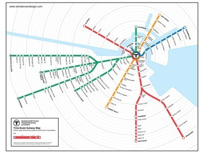 Beautiful Time-Scale Transit Maps by Peter Dunn : TreeHugger | Cartography | Scoop.it