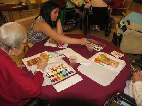 Special needs students and long-term care residents find common ground in art - MyCentralJersey.com | Social Skills & Autism | Scoop.it