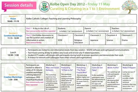Kolbe Catholic College | Curating and Creating in a 1 to 1 Environment &ndash; Open Day | CuratED | Scoop.it