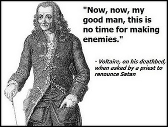Voltaire and Satan | Intelligent humor | Scoop.it