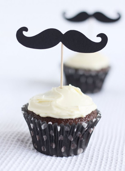 Moustache Cupcakes ! | Gourmand et Gourmet | Scoop.it