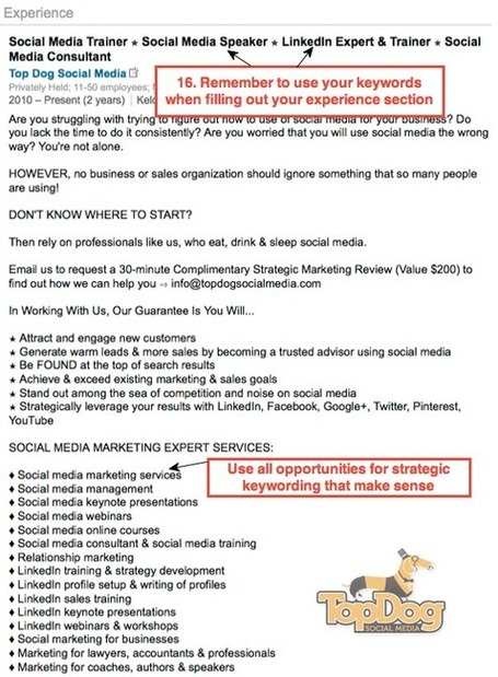 19 Steps To The Perfect LinkedIn Profile | Nonprofit jobs | Scoop.it