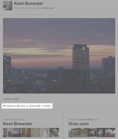 Pinterest Announcing Attribution and Easy Sharing with Flickr | ten Hagen on Social Media | Scoop.it
