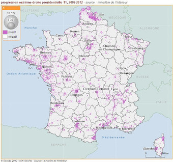 Analyse cartographique :  Pr&eacute;sidentielle, l'extr&ecirc;me droite ne progresse pasentre 2002 et 2012 | Enseigner l'Histoire-G&eacute;ographie | Scoop.it